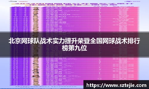 北京网球队战术实力提升荣登全国网球战术排行榜第九位