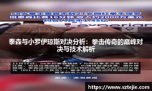 泰森与小罗伊琼斯对决分析：拳击传奇的巅峰对决与技术解析